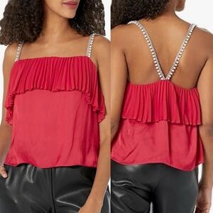 🌻NEW w/tags Ramy Brook Stephanie Embellished Camisole Top in Reed | Size Large